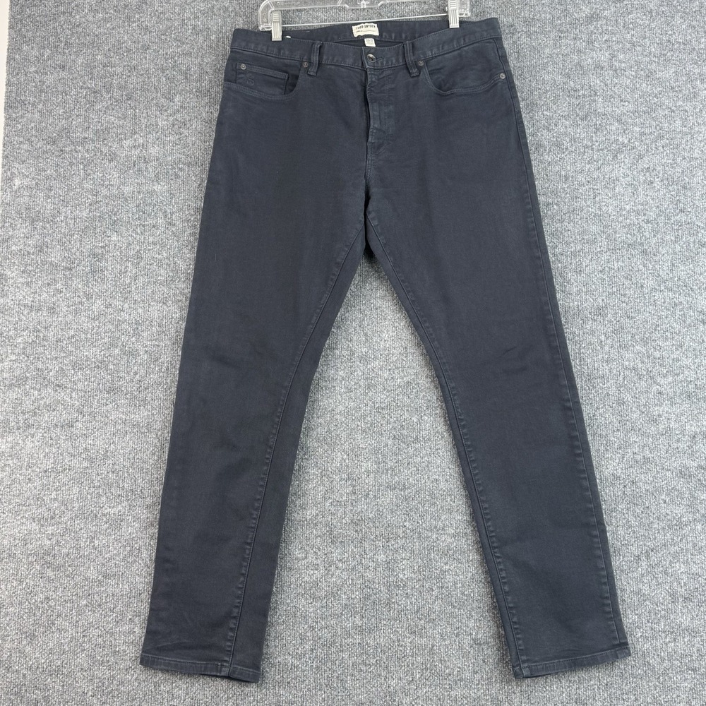 Todd Snyder Jeans Mens 33x32 Navy Dark Wash Slim Fit Stretch 5 Pocket Chino